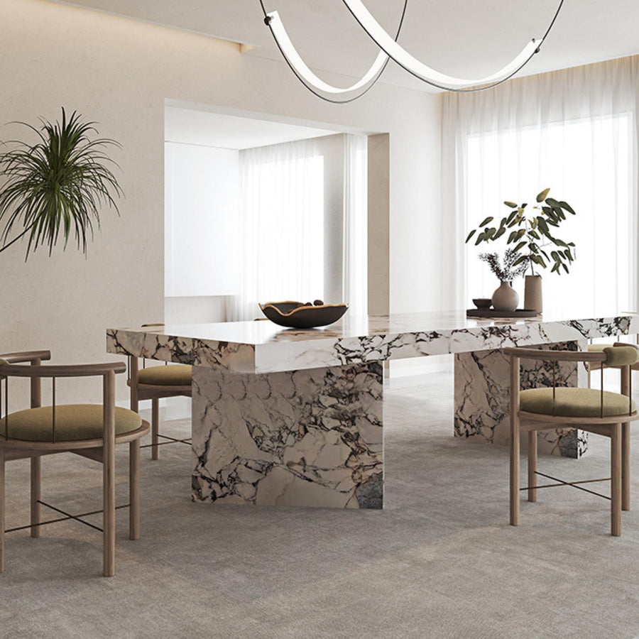 Elia Marble Dining Table in Calcatta Marble