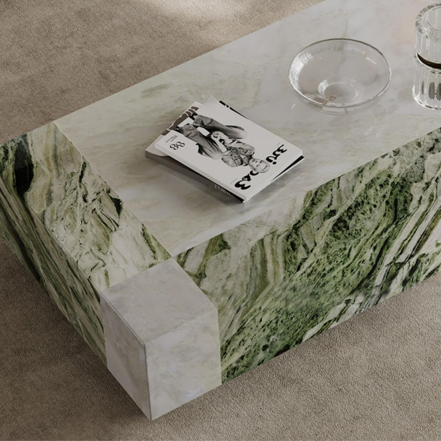 Aria Rectangle Marble Coffee Table