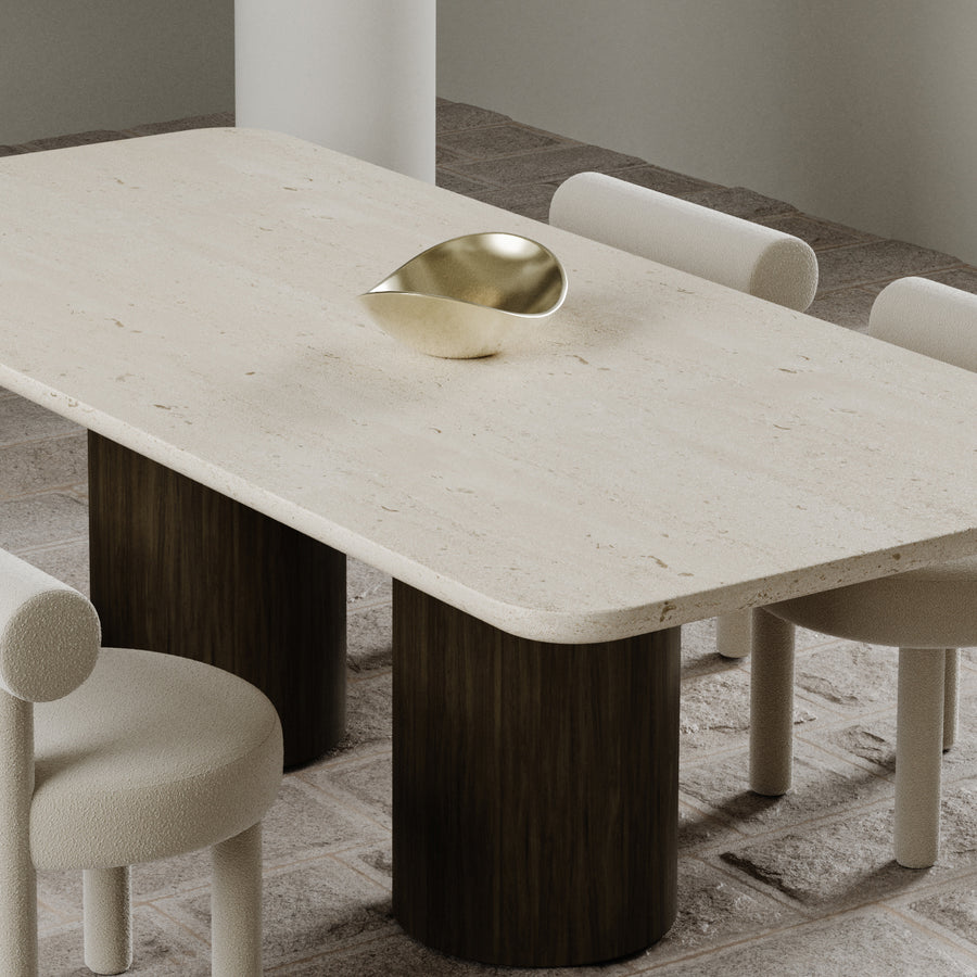 Palma Rectangular Marble Dining Table